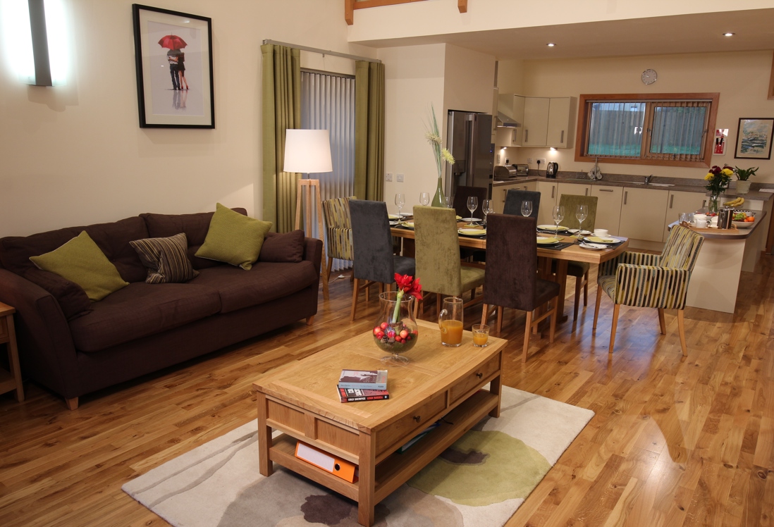 Homelands Luxury Self Catering Cottages Scotland Drummochy Dining Table Kitchen