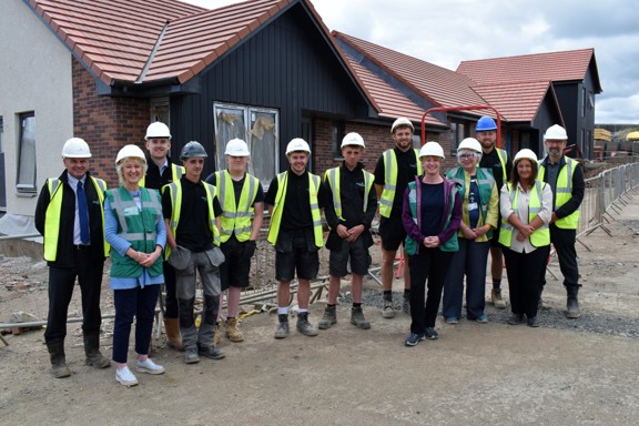 Ministerial visit to Campion Homes site in Glenrothes